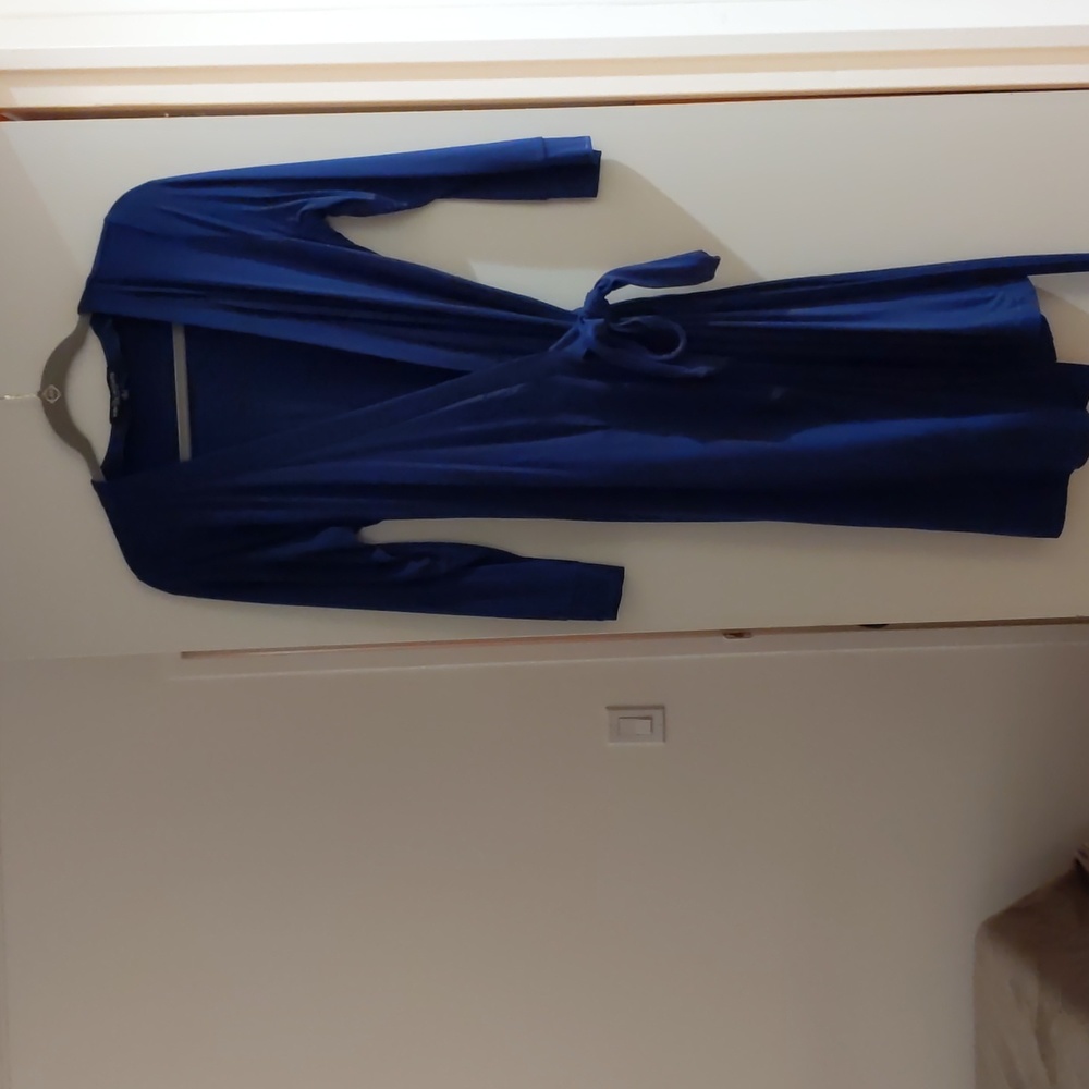 Blue Wrap dress